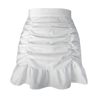 Soft Ruffle Mini Skirt