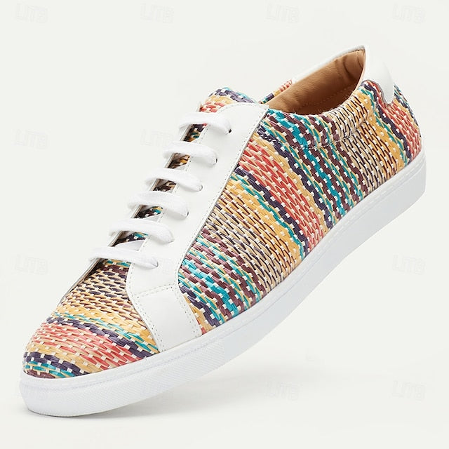 Nylon Trendy – Sneakers Woven Knit Multicolor Men's