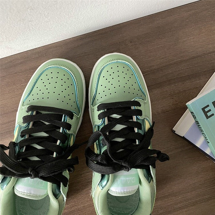 Light Green Star Sneakers