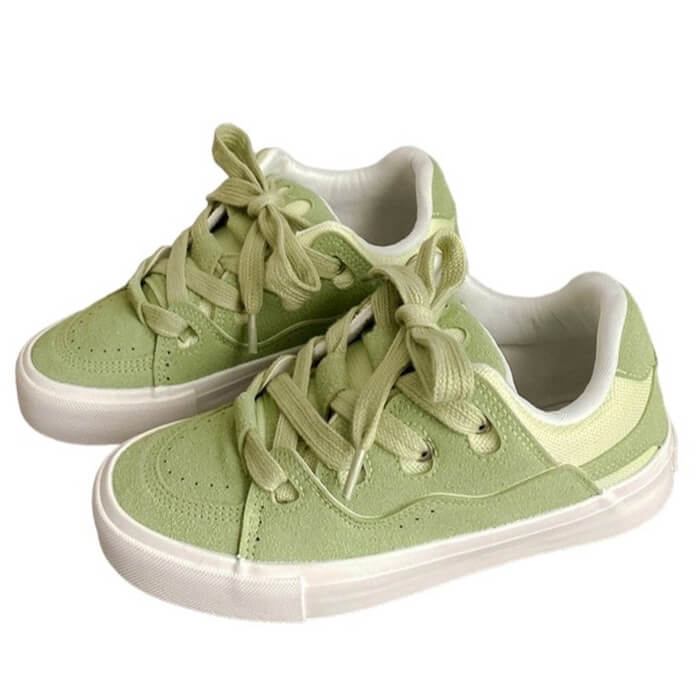 Light Green Skater Sneakers