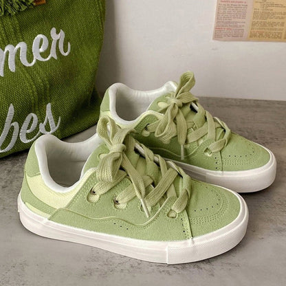 Light Green Skater Sneakers