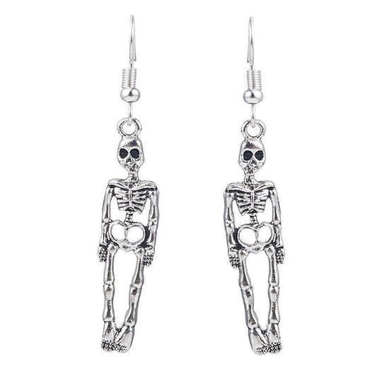 Skeleton Pendant Earrings