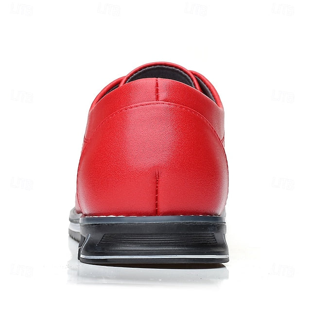 Stylish Leather Sneakers Faux Blue Quilted Lace-Up Men's -