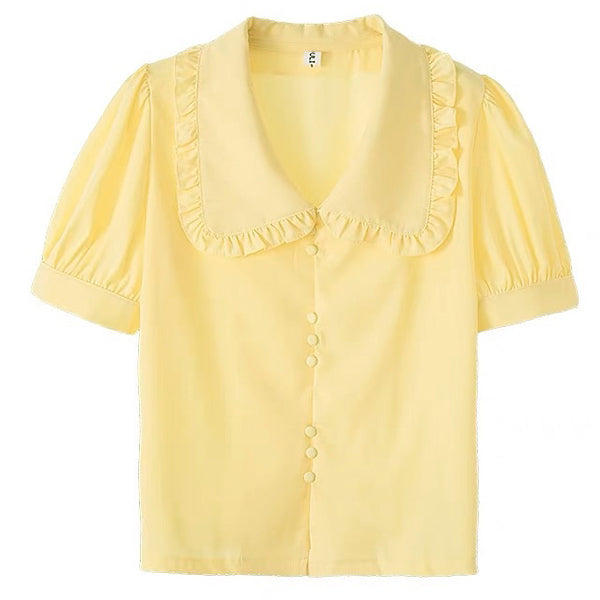 Sweet Frill Collar Blouse