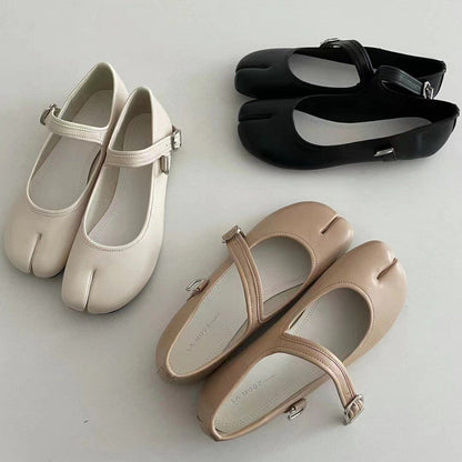 Sweet Split-Toe Tabi Ballet Flats