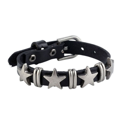 Star Leather Bracelet