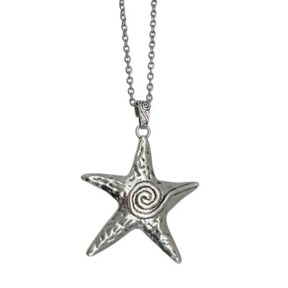 Chunky Starfish Pendant Necklace