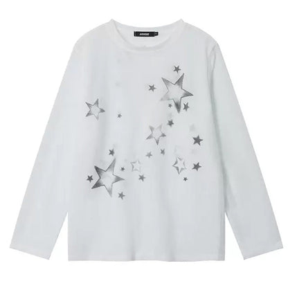 Y2K Star Long Sleeve Top