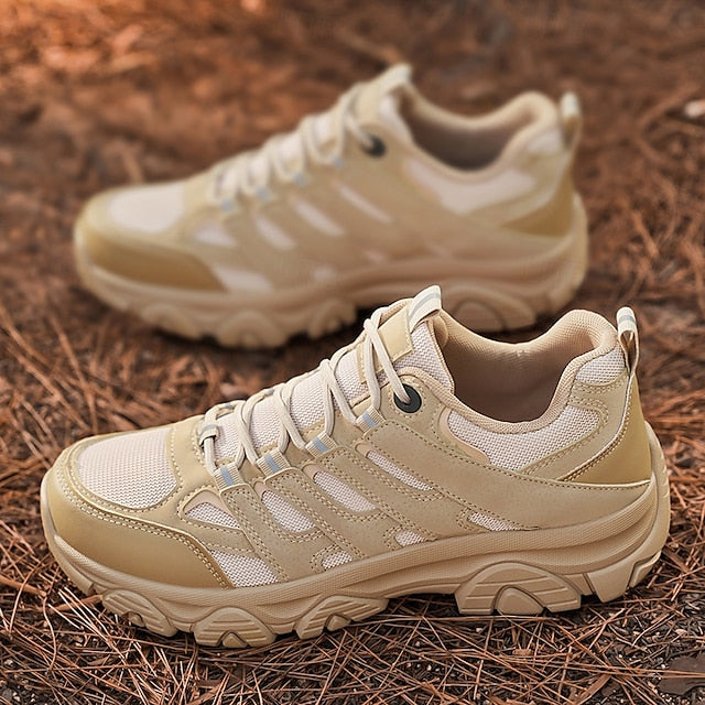 Lightweight Sneakers Men's - Outdoor Beige Hiking