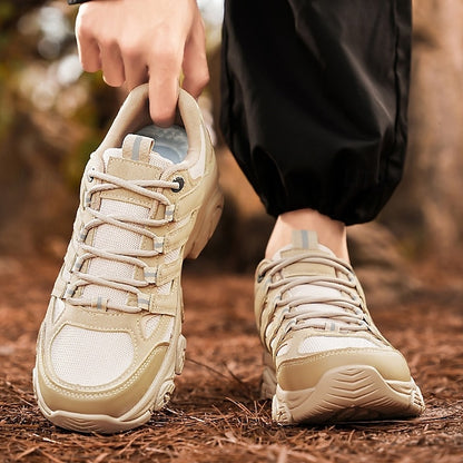 Lightweight Sneakers Men's - Outdoor Beige Hiking