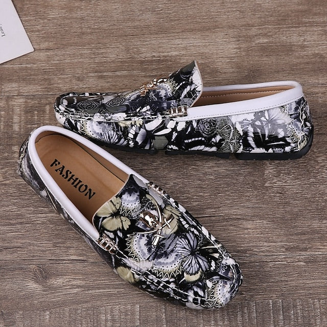 PU Winter Slip-Ons Fleece Loafers Boots lined Men's