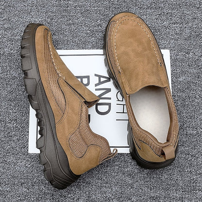 Maroon Slip-On Stylish Perforated Design Sandals with Men's