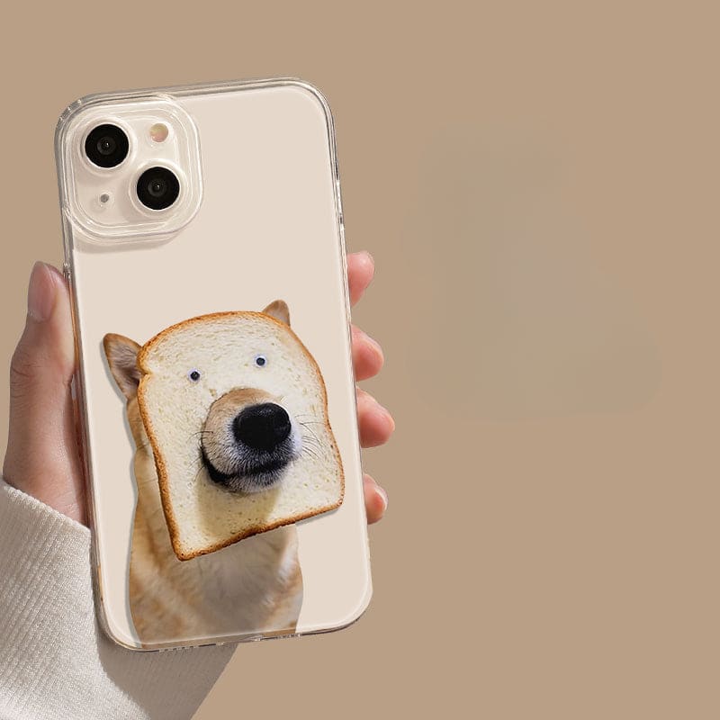 Transparent Cute Cat and Puppy Phone Case - iPhone 15