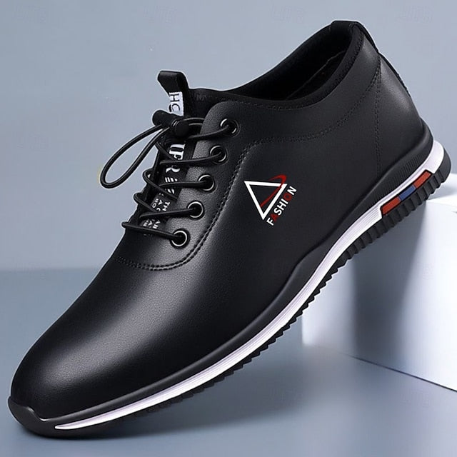 Men's Black Sports – Trendy and Lace-Up Sneakers White