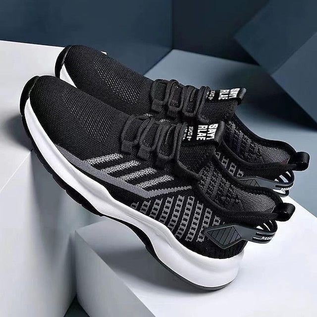 Casual Men's Look Shoes Flyknit Sporty Sneakers