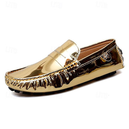 Penny PU Men's Loafers Leather Driving Slip-Ons