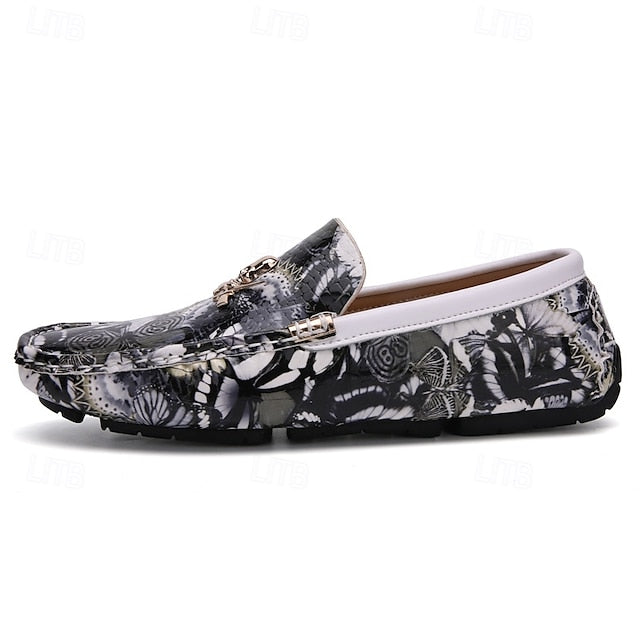 PU Winter Slip-Ons Fleece Loafers Boots lined Men's