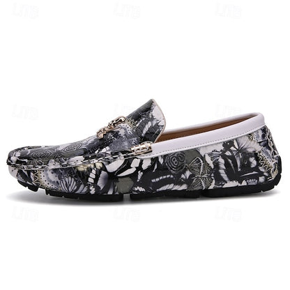 PU Winter Slip-Ons Fleece Loafers Boots lined Men's