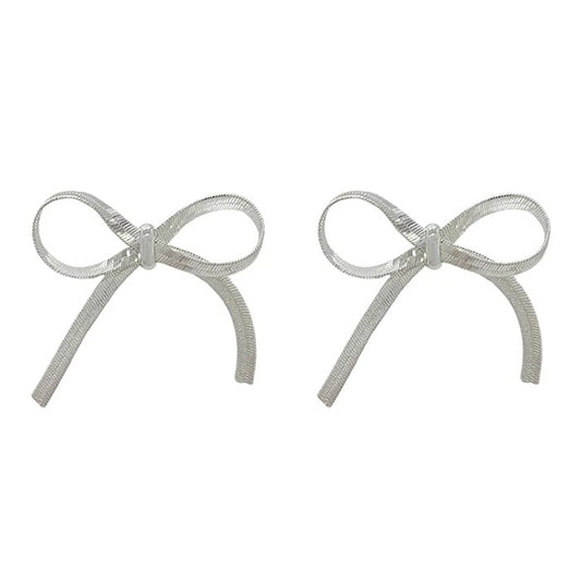 Vintage Chain Bow Earrings