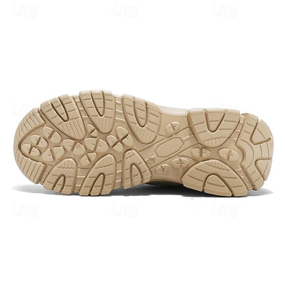 Lightweight Sneakers Men's - Outdoor Beige Hiking