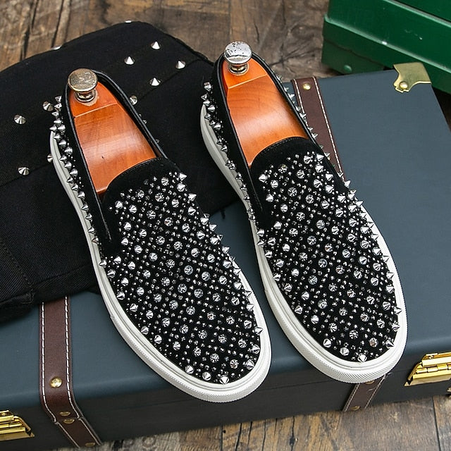 Detailing - Slip-On Elegant Black Pearl with Men's Shoes