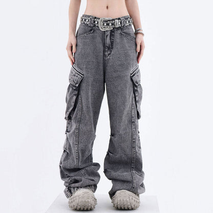 Wide Leg Cargo Jeans