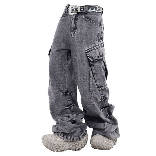 Wide Leg Cargo Jeans