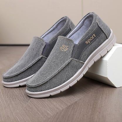 PU Winter Slip-Ons Fleece Loafers Boots lined Men's
