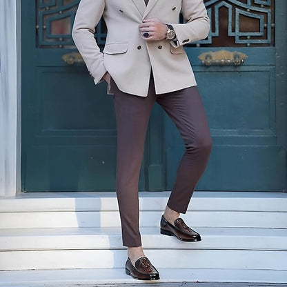 PU Winter Slip-Ons Fleece Loafers Boots lined Men's