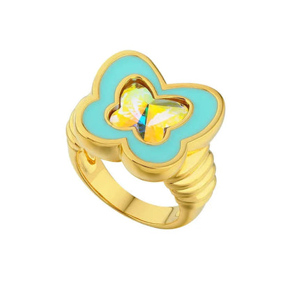 Y2K Butterfly Chunky Ring