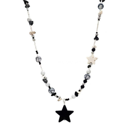 Y2K Star Beaded Necklace