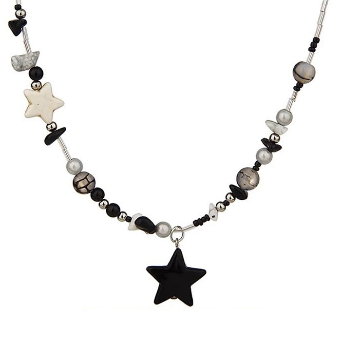 Y2K Star Beaded Necklace