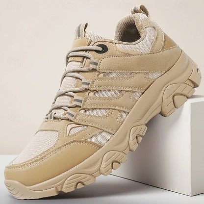 Lightweight Sneakers Men's - Outdoor Beige Hiking