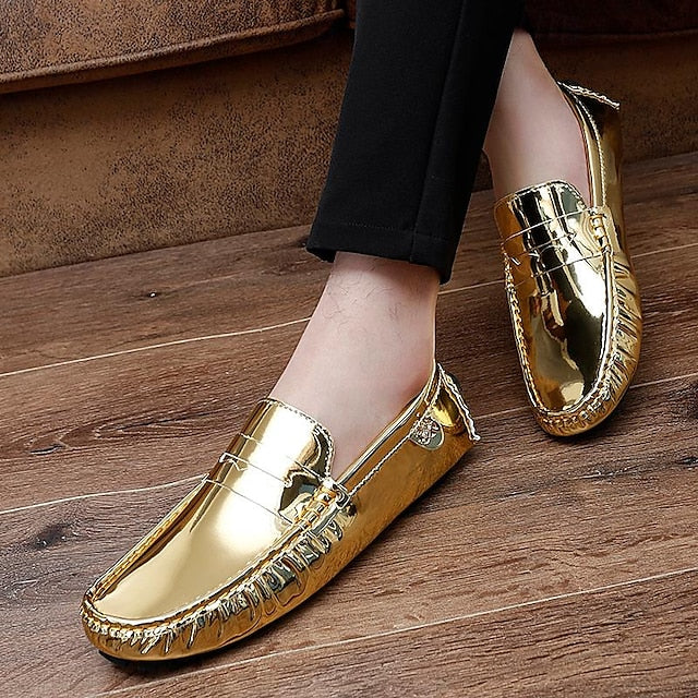 Penny PU Men's Loafers Leather Driving Slip-Ons