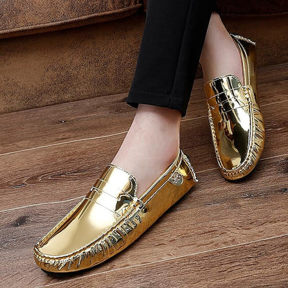 Penny PU Men's Loafers Leather Driving Slip-Ons