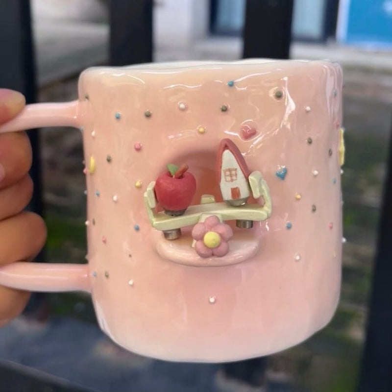 Pink Rocker Mugs - Kimi MK Kawaii Store