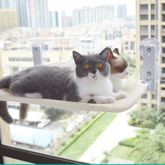 Cute Cat Window Bed Hammock ON702 KawaiiMoriStore