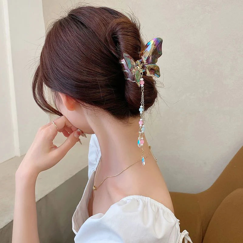 Crystal Butterfly Hair Clip Wonderland Case