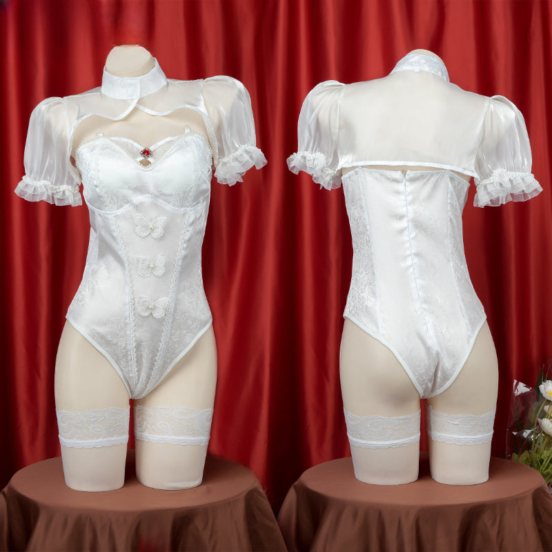 Elegant Cute Bodysuit White ON1241 MK Kawaii Store