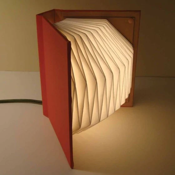 Creative LED Folding Book Lamp - Pink Pink