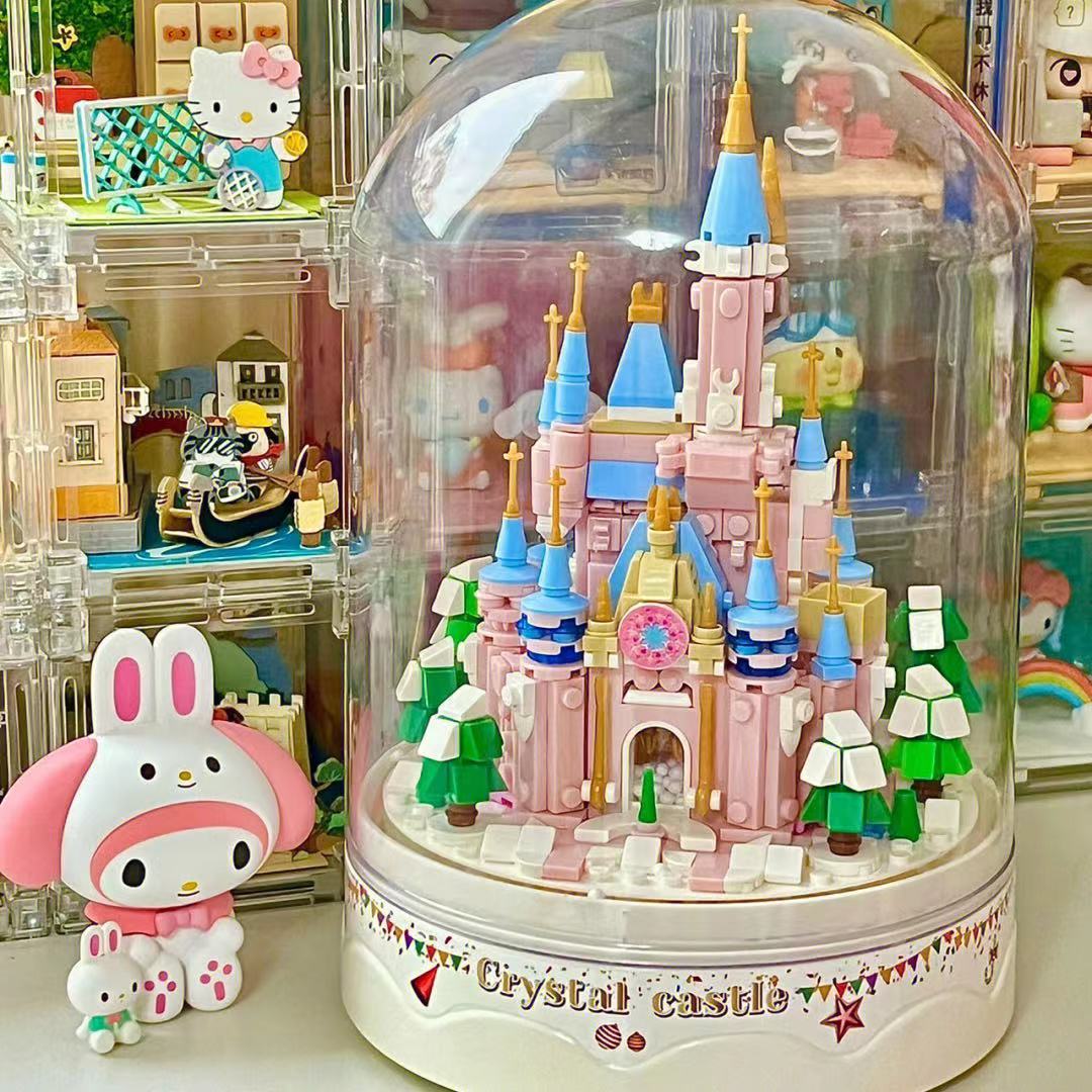 DIY patchwork castle music box gift W514 Wonderland Case