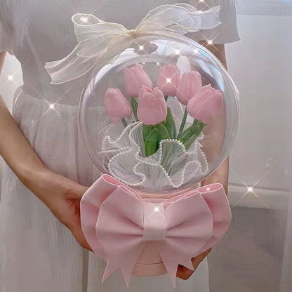 DIY Tulip Bubble LED Flower Bouquet MK18585 Wonderland Case