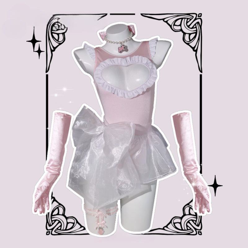 Ballet Princess Heart Jumpsuit Swimwear MK Kawaii Store