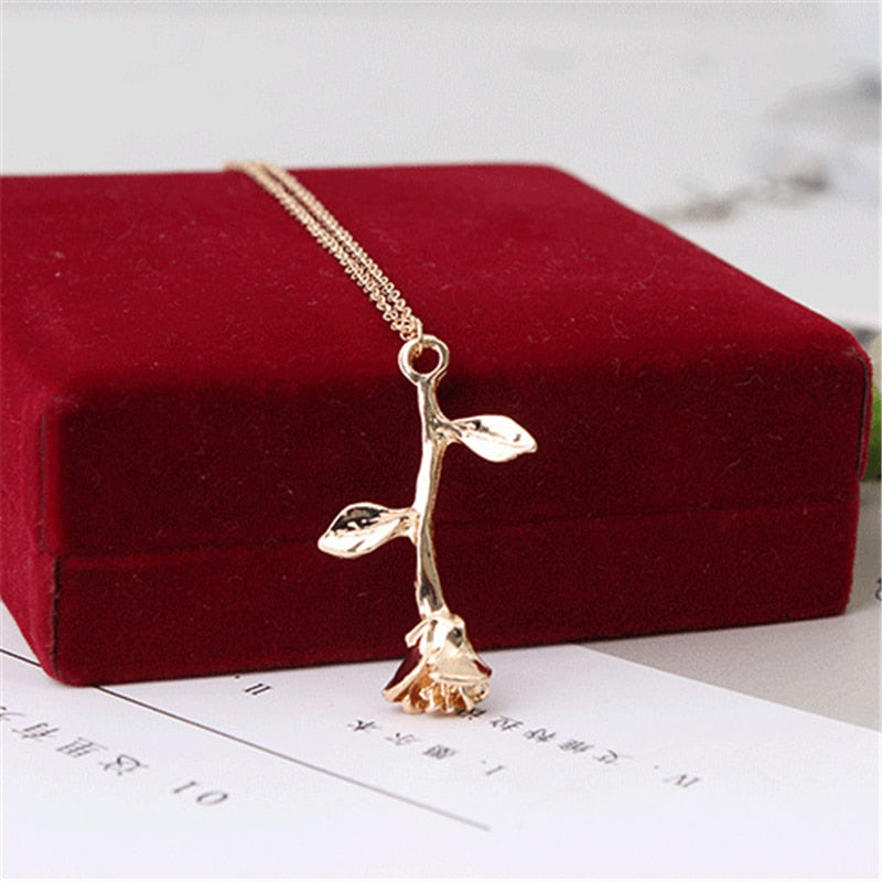 Red Rose Necklace