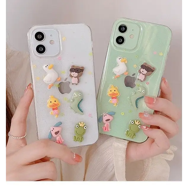 3D Animal Transparent Phone Case - iPhone 12 Pro Max / 12 