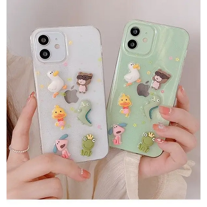 3D Animal Transparent Phone Case - iPhone 12 Pro Max / 12 