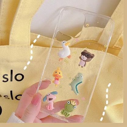 3D Animal Transparent Phone Case - iPhone 12 Pro Max / 12 