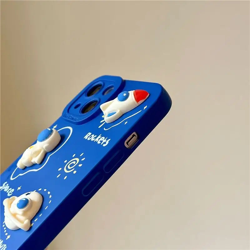 3D Astronaut Phone Case - iPhone 13 Pro Max / 13 Pro / 13 / 