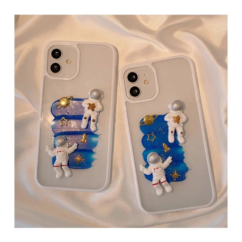 3D Astronaut Transparent Phone Case - iPhone 12 Pro Max / 12