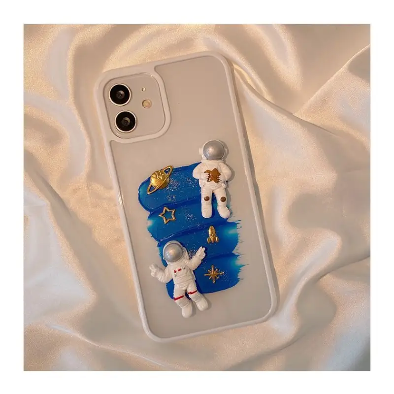 3D Astronaut Transparent Phone Case - iPhone 12 Pro Max / 12